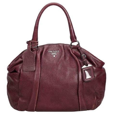 Prada purple leather handbag at 1stDibs 